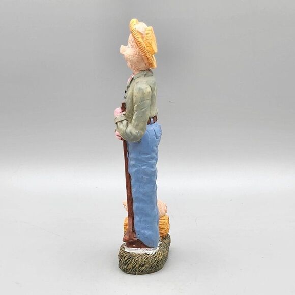 Tall Skinny Pig Resin Figurine 5.75" Farmer Country - Picture 2 of 8